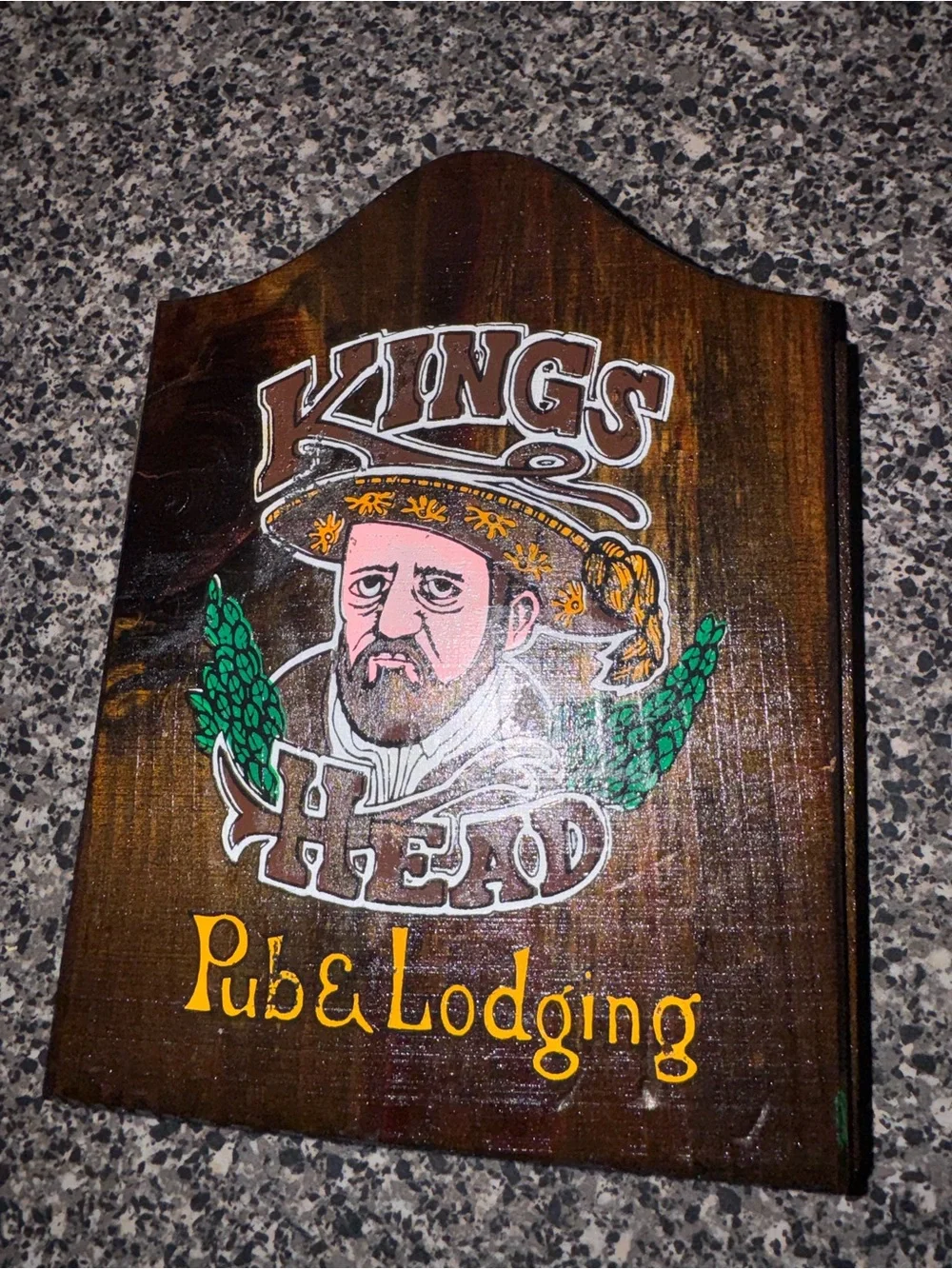 VTG Kings Head Pub & Lodging Mini Dart Cabinet